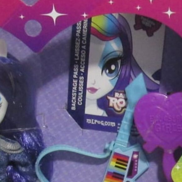 Rarity doll and pony equestria girl set my little pony rainbow rocks new in box - Picture 12 of 12